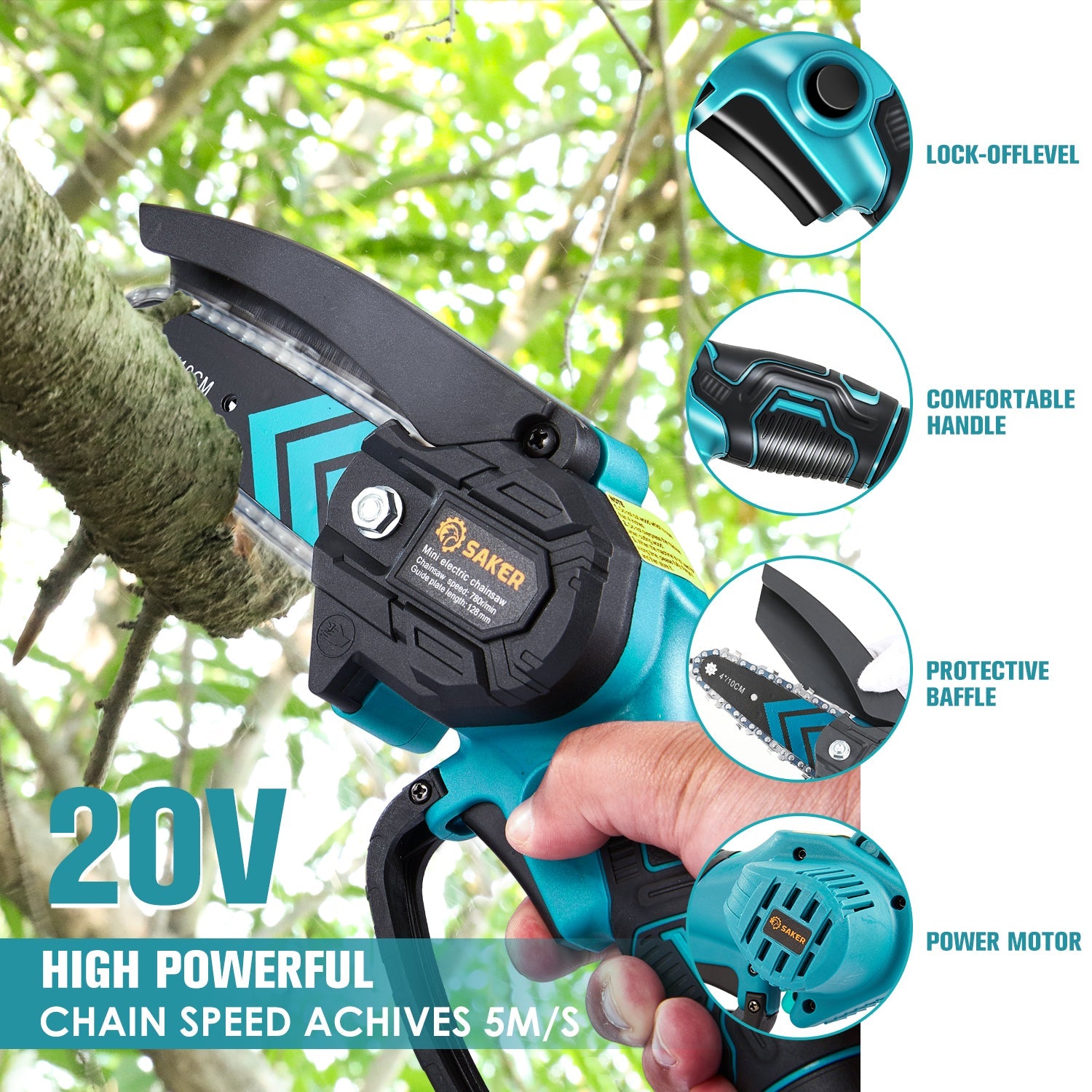 Mini Chainsaw Accessories - 4 Inch Chains